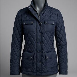 Banana Republic Quilted Navy Puffer Jacket